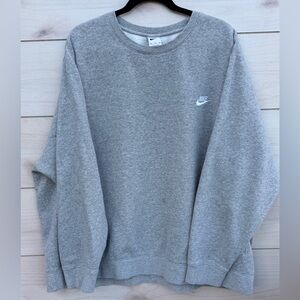 Classic Nike Athletic Crewneck, Sport Gray